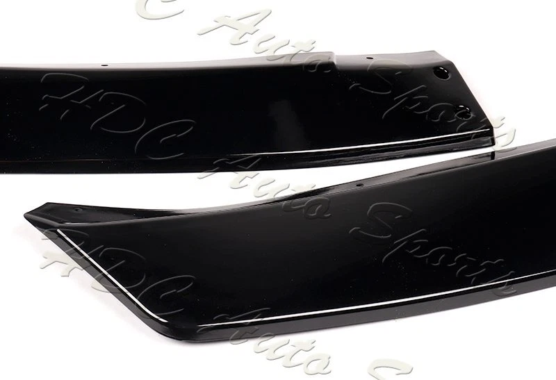 Комплект спойлеров кромок для переднего бампера кузова окрашенный в черный цвет для Mazda 6 Atenza 2019-2021 годов выпуска 3 шт - Изображение 2 из 4