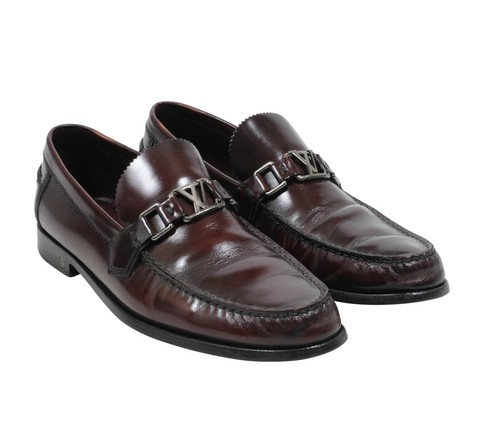 Maroon Leather Major Dress Loafers LV8 