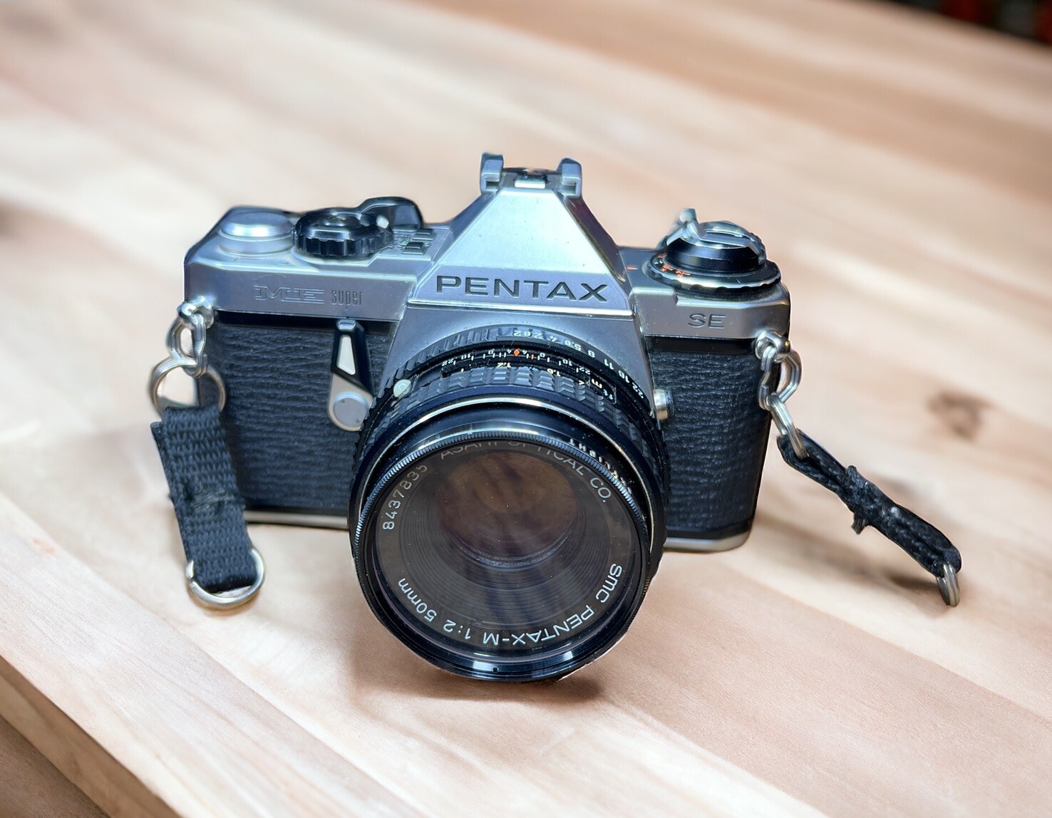 Pentax ME Super 35mm SLR Film Camera w/ 50mm F2 Lens, Cap, Works! eBay