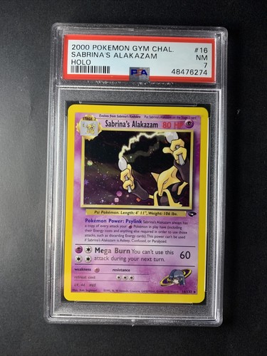 Sabrina's Alakazam (Unlimited) graded PSA 7 for sale on eBay