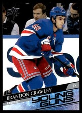 2020-21 UPPER DECK YOUNG GUNS Brandon Crawley Rookie New York Rangers #464 R17