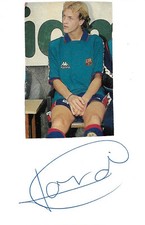 Jordi Cruyff Autogramm signed 10x15 cm Karteikarte mit Magazinbild