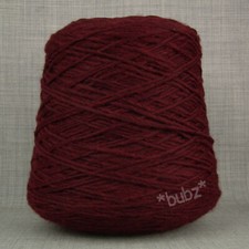 SUPER SOFT ARAN WEIGHT YARN 400g CONE 8 BALLS OXBLOOD RED HAND MACHINE KNITTING