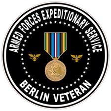 Armed Forces Expeditionary Service Bumper Sticker Military Vinyl Decal 5"