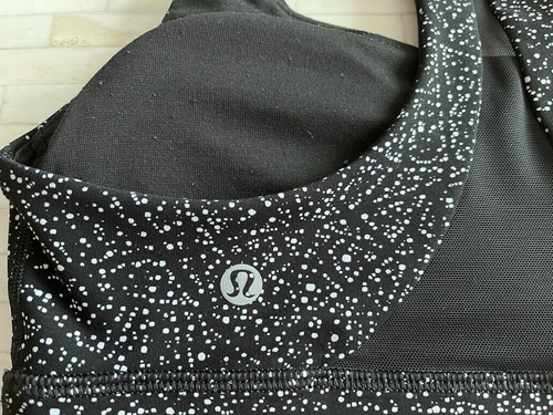 Lululemon SIZE 4 Invigorate Bra Long Line Night View White Black/Black 3776514 - 第 5/6 張圖片