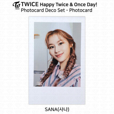 TWICE Happy Twice & Once Day ! Photocard Deco Set Tin Case Sticker