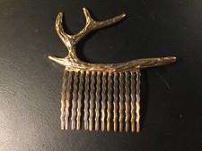 Hair clip comb Gold gorgeous Artistic