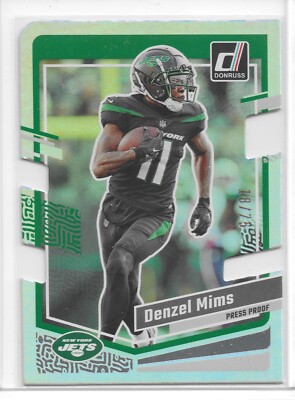 2023 PANINI DONRUSS DIE-CUT #232 DENZEL MIMS 18/75 ** NY JETS