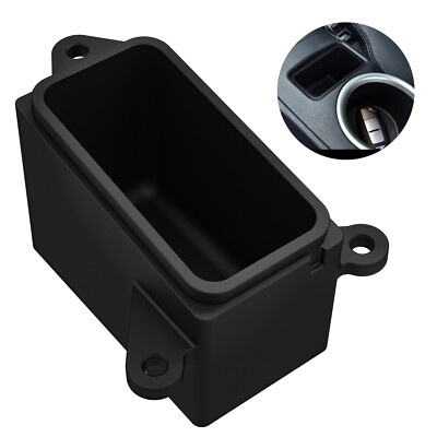 For Nissan 370z Cubby Insert Blank Button Replacement Phone Holder Storage Black