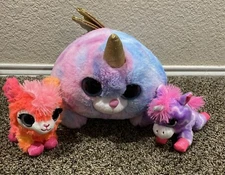 15” Unicorn ,6” Zuru Coco Surprise Cone Ziggy & Juno  Plush Stuffed Animal Toys