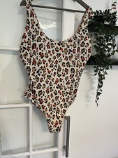 Swimming Costume Size 20 F F blush/animal print fully lined pad cup