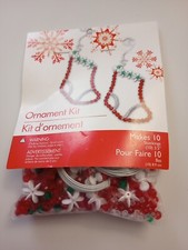 New Christmas Ornament Kit Beaded Holiday Stockings