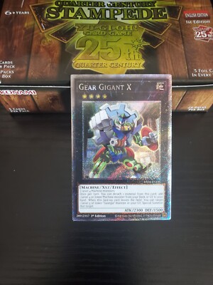 Yugioh Stampede - Gear Gigant X - Platinum Secret Rare - RA04-EN188
