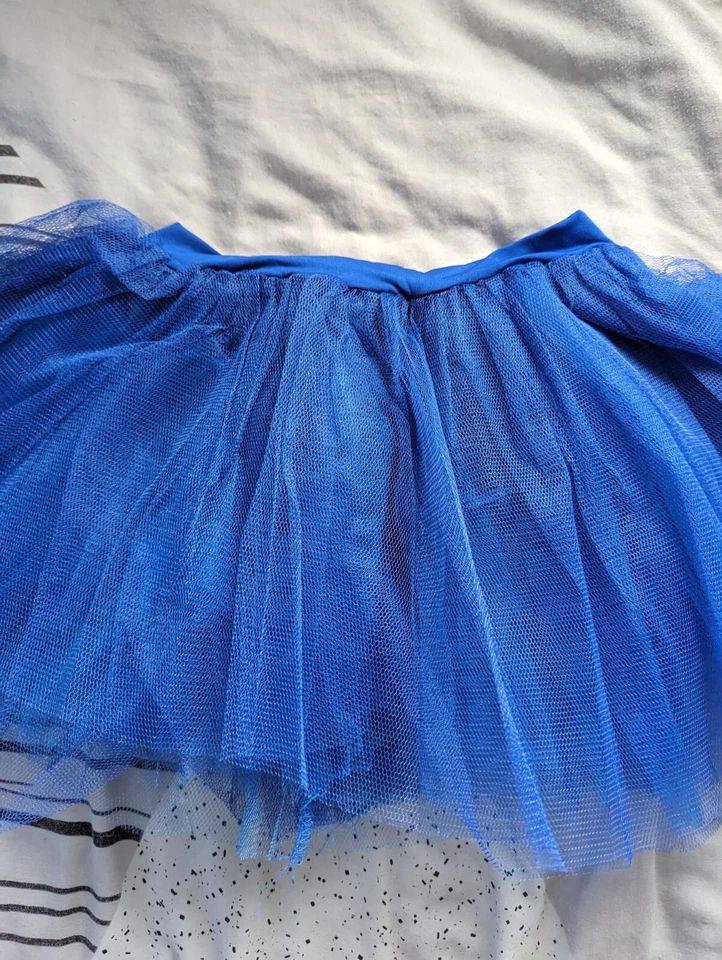Falda Azul Tutú 30 cm Largo Talla Única Disfraz de Halloween Elegante Vestido en Capas Foto 3 de 4