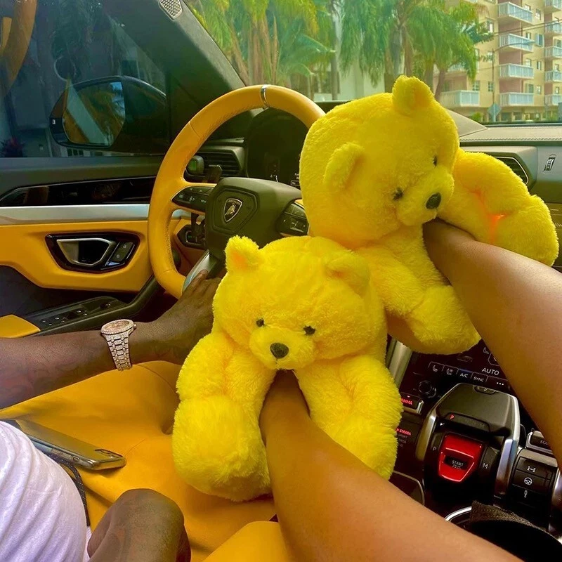 Comfy bear slippers sales