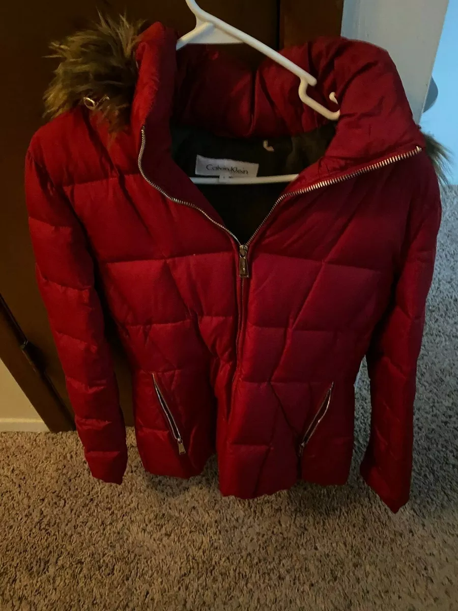 Calvin Klein Womens Faux-Fut Hooded Red Size S Plus Puffer Jacket | eBay Calvin Klein Womens Faux-Fut Hooded Red Size S Plus Puffer Jacket | Ebay