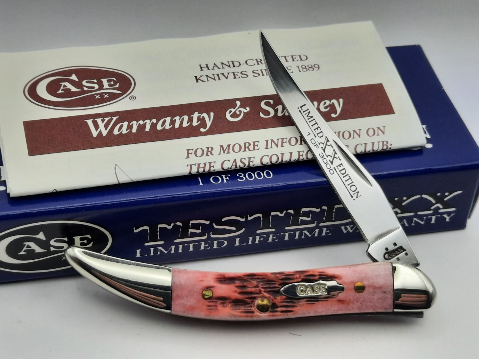 2005 Case XX Raspberry Bone Toothpick Knife 610096 SS 1/3000 eBay