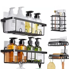 5 Pack/Set Shower Caddy Adhesive Shower Organizer for Bathroom Storage & Kitchen