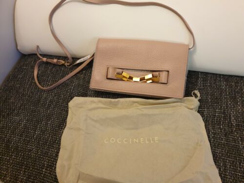 COCCINELLE - BEST QUALITY , ITALIAN LEATHER CLUTCH BAG IN Skin RRP 245£ - Picture 1 of 6
