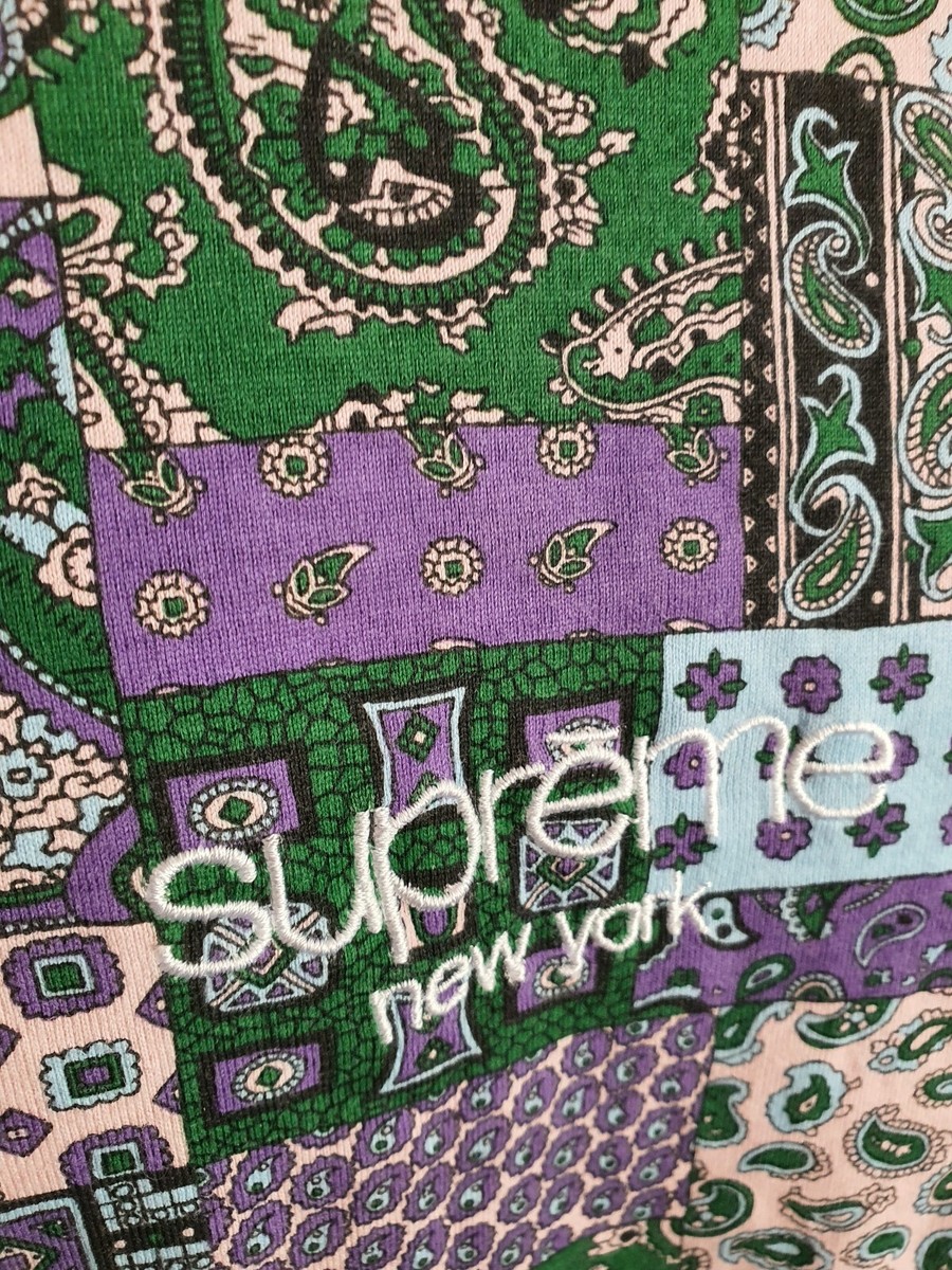 Tシャツ・カットソー Supreme Patchwork Paisley S/S Top SS 19 WEEK 19 SS19 Supreme Patchwork Paisley S/S Top size L large tee | eBay