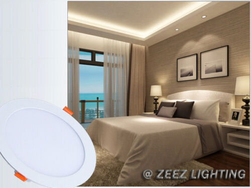 10X 18W 8-Inch Round Cool White LED Recessed Ceiling Panel Light Canless Fixture - Picture 9 of 12