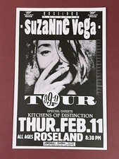 Suzanne Vega at Roseland Theatre in Portland 1993  11"x 17" concert poster