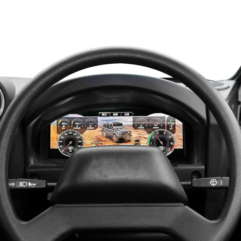 Para Land Rover Defender 2012-2016 Coche LCD Digital Cluster Velocímetro Tablero Foto 3 de 4