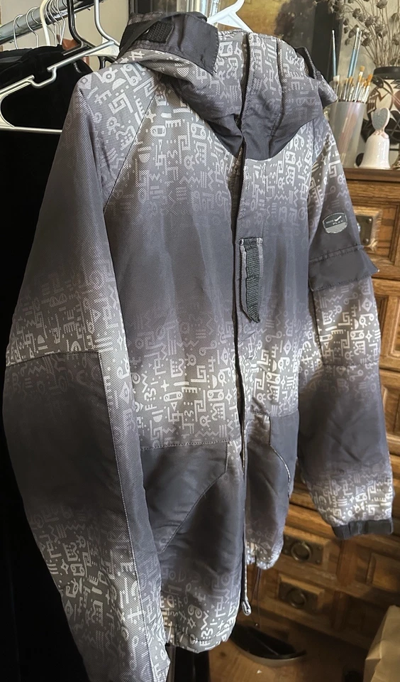 South Play SP Snowboard Ski Jacket Gray Parka Military Clothing (L) - Image 2 of 4