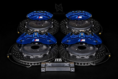 BMW CALIPERS PORSCHE CTS-V BREMBO 6+4 PISTONS BBK BRAKES UPGRADE FRONT REARS