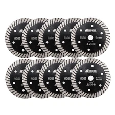 10pcs/pack 3" Diamond Ceramic Turbo Saw Blades 75mm Cutting Discs Cutter Wheel