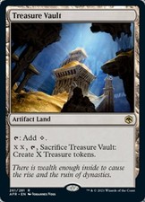 MTG Treasure Vault - Foil, Adventures in the Forgotten Realms, Moderately Played