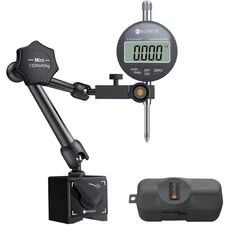 Neoteck 0-1”/0.0005" Digital Dial Mini-132lbs/60kg Tensile Force, Black 