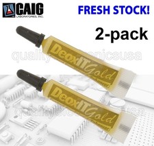 2 pack - FRESH STOCK CAIG DeoxIT  GOLD 100 solution, 2mL Squeeze Tube, G100L-2C