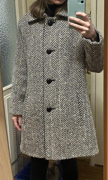 Women Aquascutum Coat White Wool 34