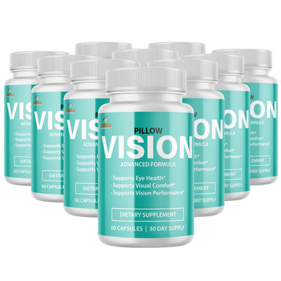 Pillow Vision-EyeHealth Dietary Supplement-Vision Support with Lutein-10 Bottles