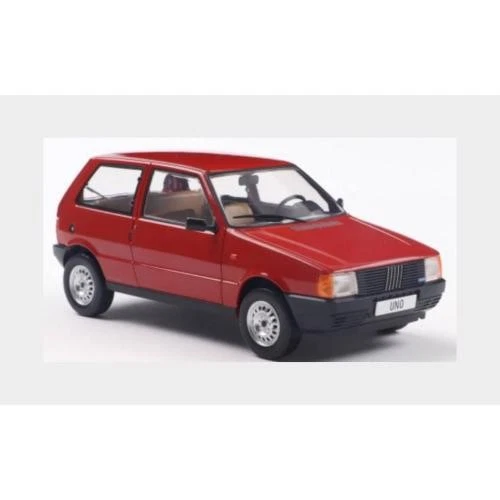 1:24 WHITEBOX Fiat Uno 45 1983 Red Black WB124257 - Immagine 2 di 2