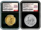 Pre - 2026 W Saint-Gaudens Gold Coin &Silver Medal Set NGC SP70 FR W/OGP #2830B