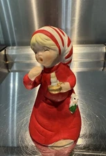 Vtg 1978 Jasco Merri Bells Girl In Pajamas Bell Figurine