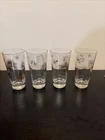 Vtg Mid Century MOD Federal Glass Atomic Starburst Tom Collins Glasses Set Of 4