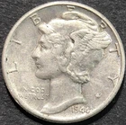 1944 MERCURY WINGED LIBERTY 10 CENT SILVER DIME