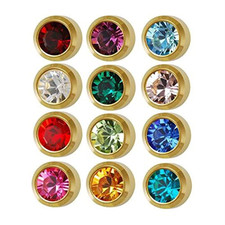 Surgical Steel 4Mm Ear Piercing Studs, 12 Pair Mixed Colors