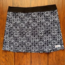 RipSkirt Hawaii Wrap Skirt Black & White Sz Large Beach Vacation Travel Cover Up