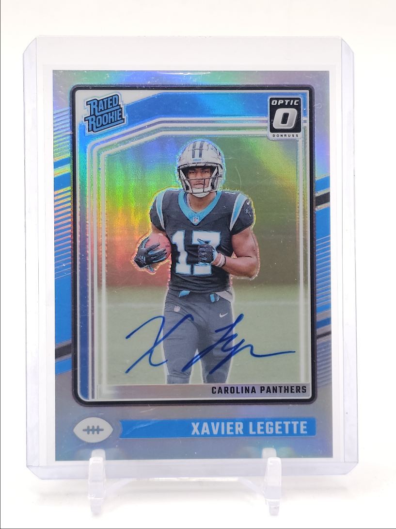 XAVIER LEGETTE 2024 DONRUSS OPTIC RATED ROOKIE HOLO RC AUTO /150 Q4641