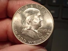 1949 D Franklin Half Dollar...Choice BU...White and Lustrous !!!