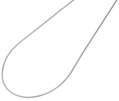 10K Weißgold 0,50 mm Box Kette Halskette 14'', 16'', 18'', 20'', 22'' & 24'' Länge