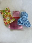 Vintage Barbie Doll Dress-Shorts Mixed Lot Of 3 Summer Style Clothing