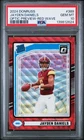 2024 PANINI DONRUSS OPTIC PREVIEW-RED WAVE #389 JAYDEN DANIELS ROOKIE RC PSA 10