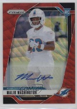 2024 Panini Prizm Rookies Red Wave 29/149 Malik Washington #371 Auto 15ik