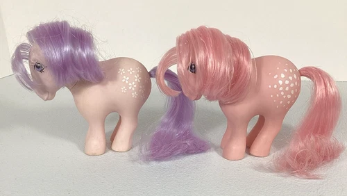 G1 My little pony 1982 Cotton Candy & Blossom Earth Set of 2 Hasbro