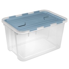 Sterilite 60 Qt Hinged Lid Storage Box, Plast...